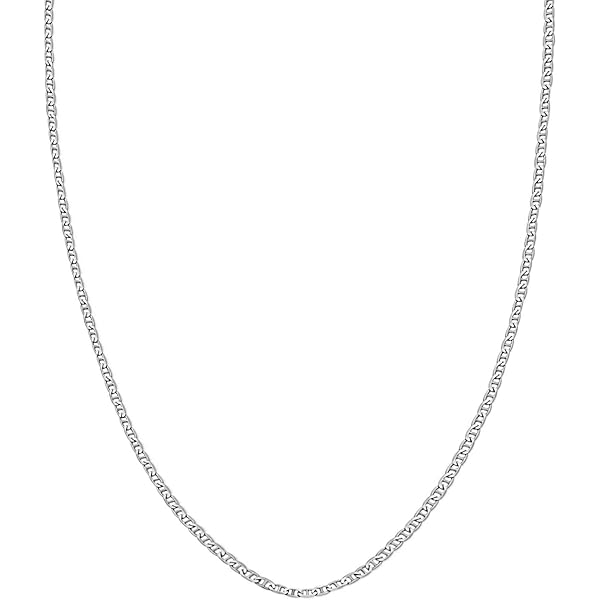 Amazon.com: Yeidid International Sterling Silver Flat Mariner Link